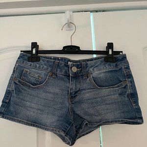 Denim Shortie Shorts
